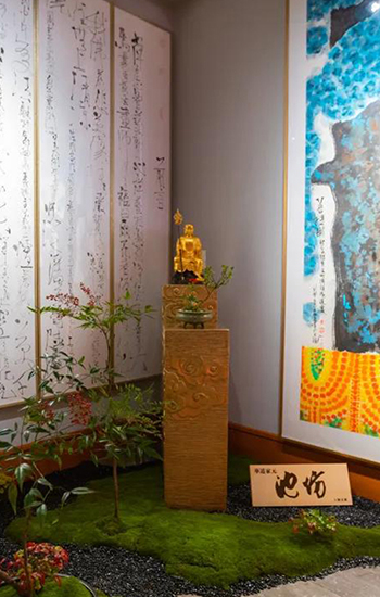 佛教-空华水月·玉佛印心——上海玉佛禅寺·华道家元池坊作品展开幕