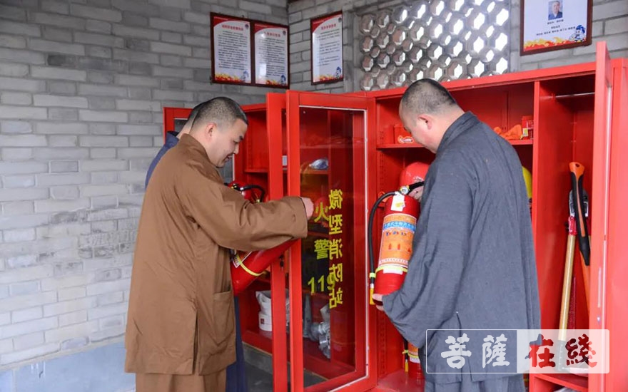 消防-杭州东海禅寺举行消防安全演练
