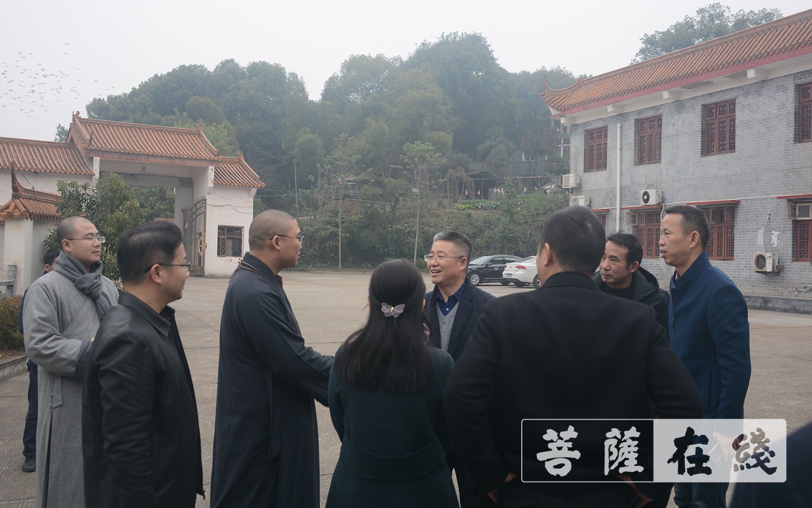何其雄-湖南省民宗委副主任何其雄一行赴湘潭县龙兴寺调研