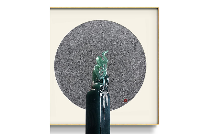 禅意-半尺天涯——禅意翡翠线条画系列展览