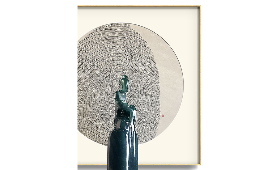 禅意-半尺天涯——禅意翡翠线条画系列展览