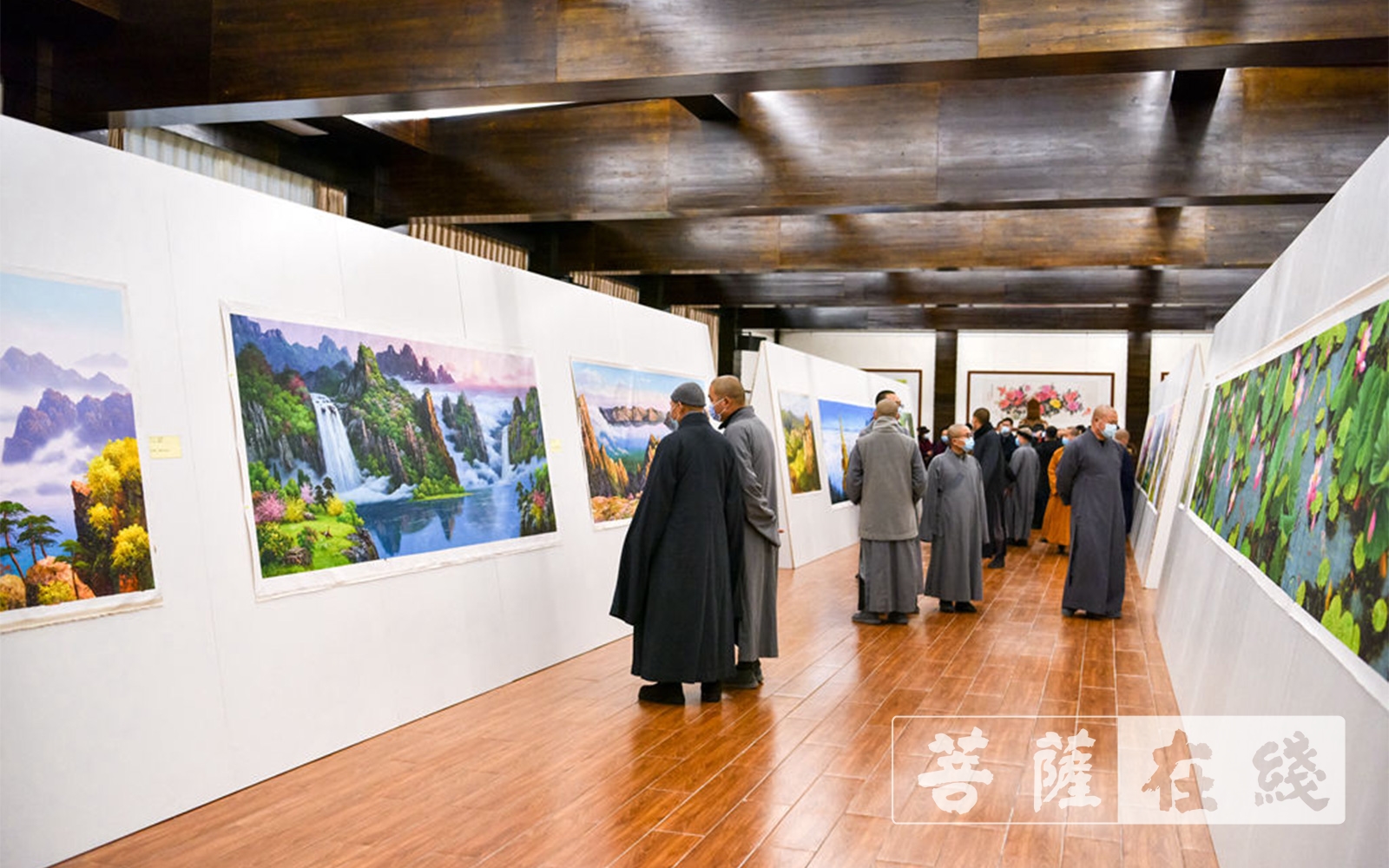 佛教-峨眉山佛教协会迎新春书画艺术展之朝鲜油画展 佛教-峨眉山佛教协会迎新春书画艺术展之朝鲜油画展