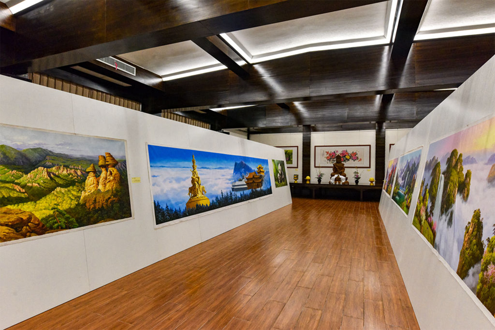 佛教-峨眉山佛教协会迎新春书画艺术展之朝鲜油画展 佛教-峨眉山佛教协会迎新春书画艺术展之朝鲜油画展