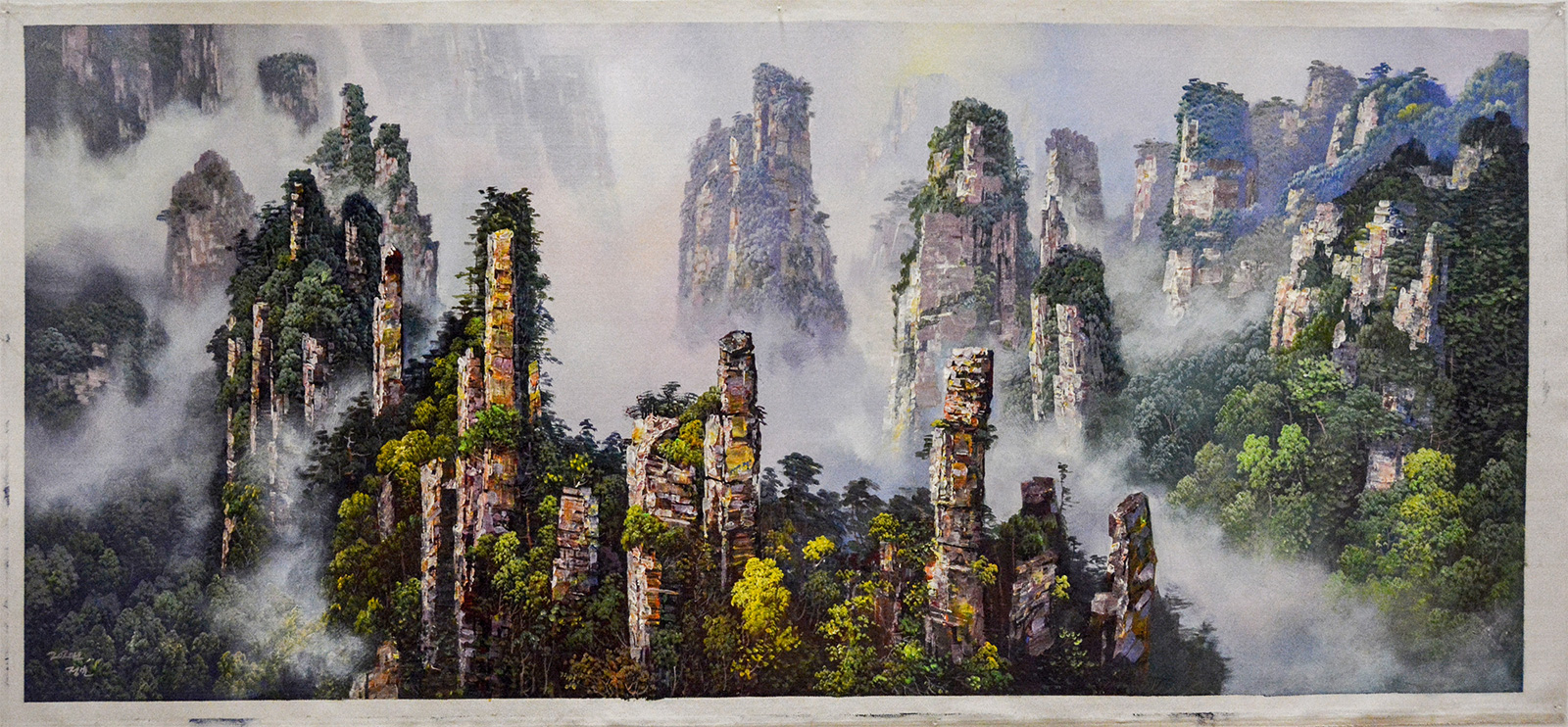 佛教-峨眉山佛教协会迎新春书画艺术展之朝鲜油画展 佛教-峨眉山佛教协会迎新春书画艺术展之朝鲜油画展