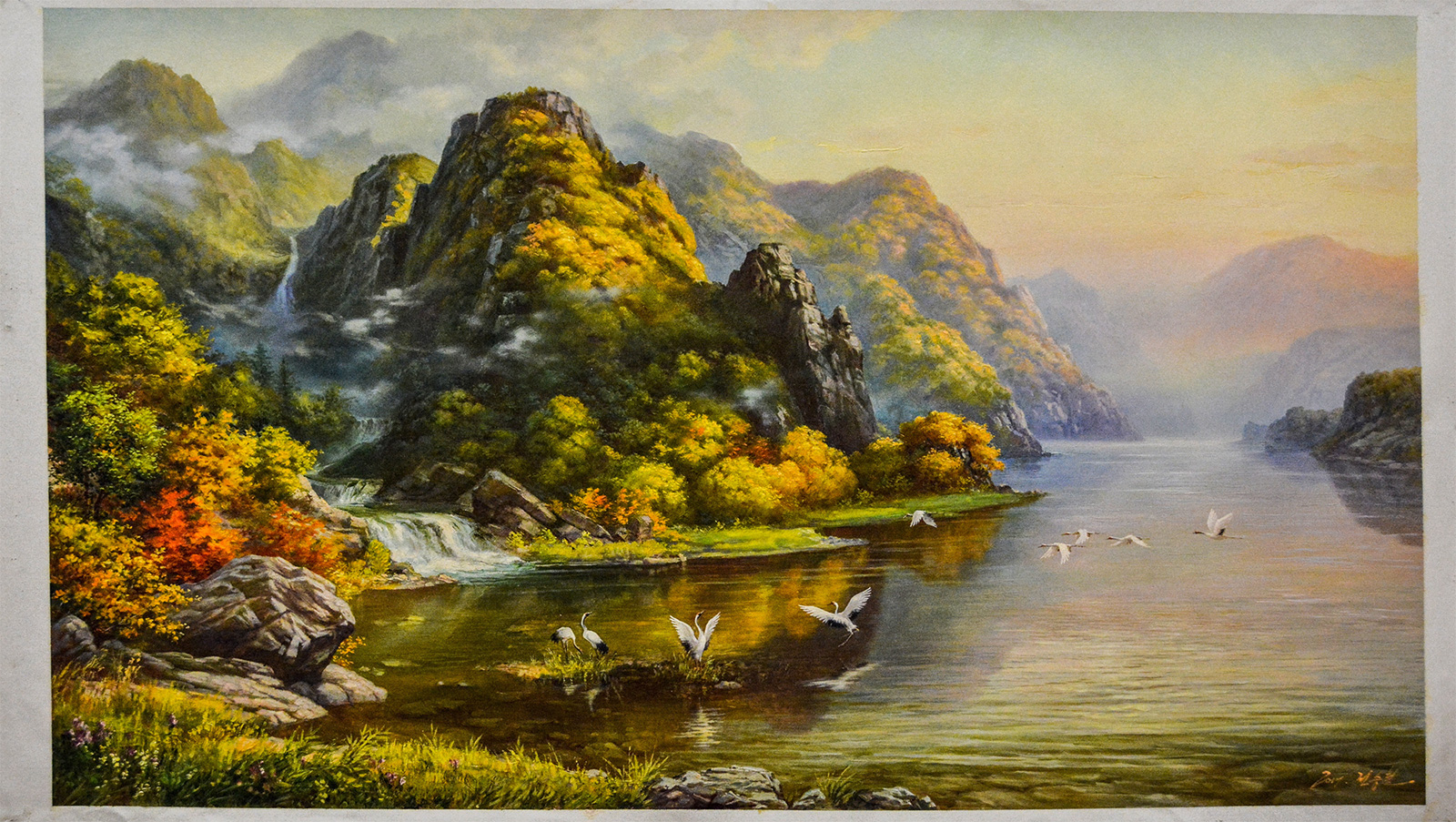 佛教-峨眉山佛教协会迎新春书画艺术展之朝鲜油画展 佛教-峨眉山佛教协会迎新春书画艺术展之朝鲜油画展
