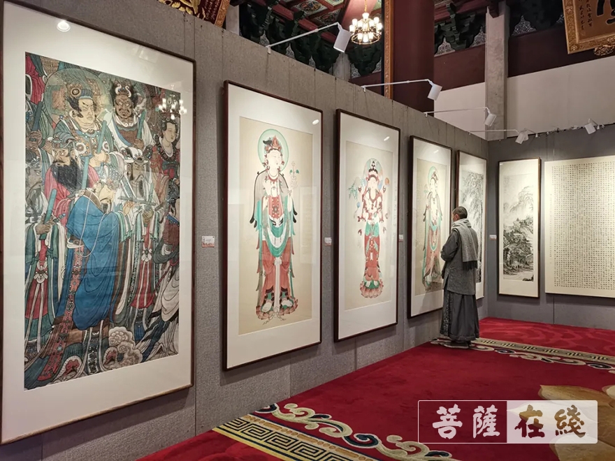 佛教-云卷云舒——杭州佛学院艺术院2017级毕业作品展在灵隐寺开幕