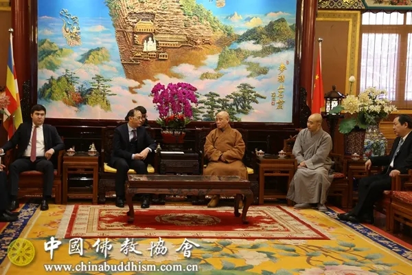 佛教-中国佛教协会接待乌兹别克斯坦驻华公使巴特尔·图尔苏诺夫一行