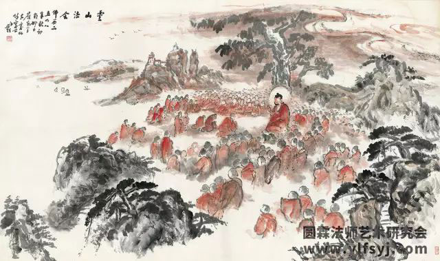 书画-圆霖大师精品展在张家界展出 104岁本乐长老为画展题字