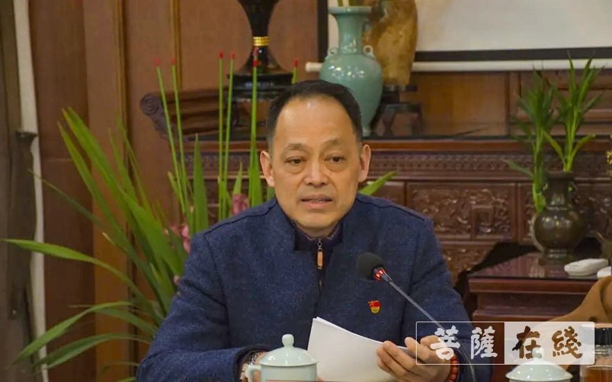 佛教-湖州市长兴县佛教协会召开2020年度总结会议