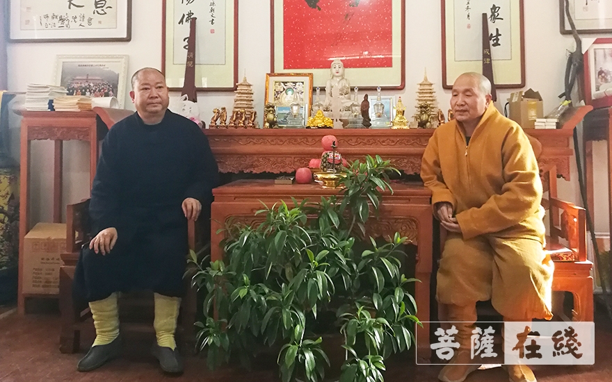 佛教-陕西省佛教协会副会长续学法师赴天灯禅寺走访慰问