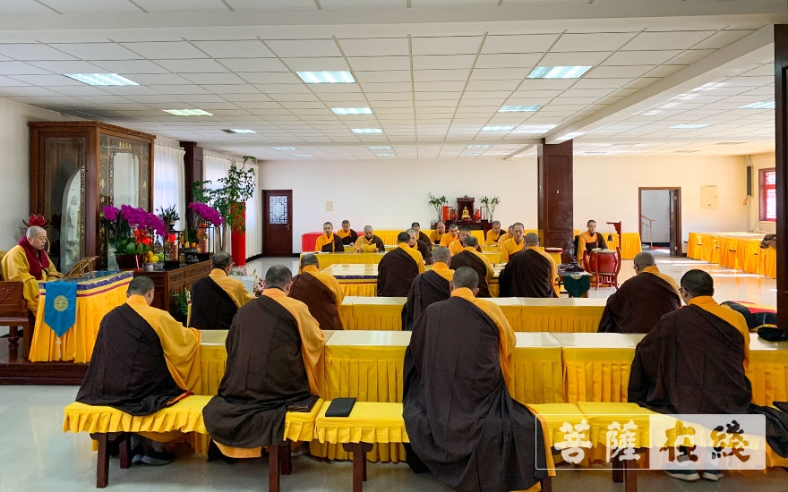 佛教-天津大悲禅院举行退居方丈宝菡老和尚百日祭回向法会