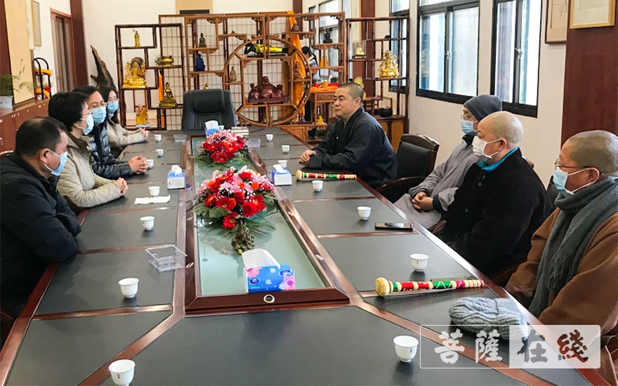佛教-南京市浦口区委常委、统战部部长王慧赴浦口区佛教协会走访调研