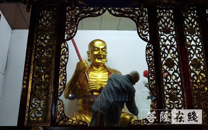 佛教-宁波天童禅寺出坡迎新春