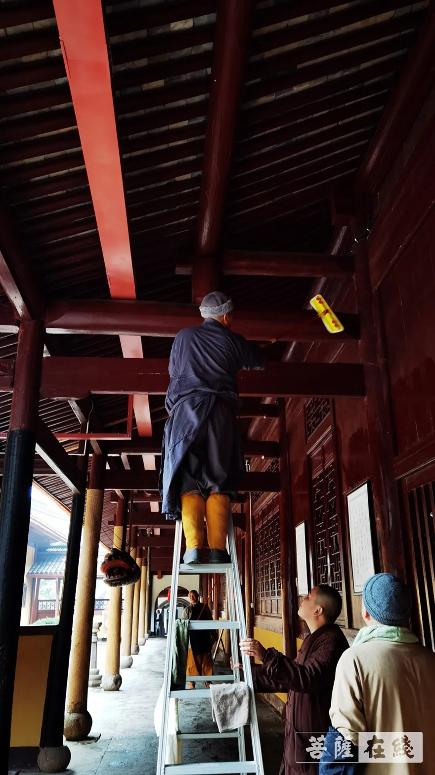 佛教-宁波天童禅寺出坡迎新春
