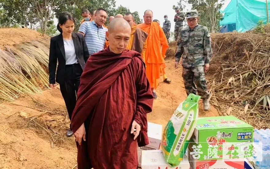 疫情-景洪市佛教协会积极开展边境疫情防控值守点春节慰问活动