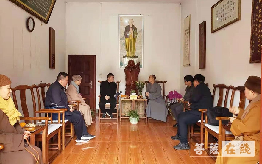 佛教-湘潭市委统战部领导赴金三古寺调研指导工作
