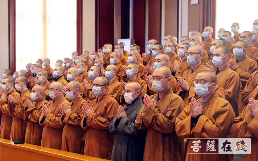 佛教-浙江佛学院(总部)举行2021年春季开学典礼