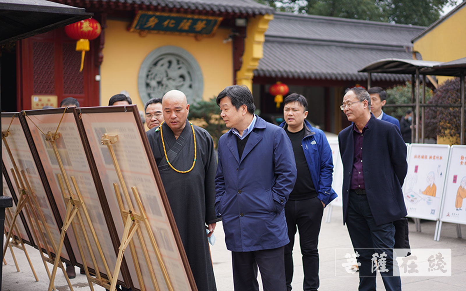 省民宗委办公室副主任宣侃一行前往绍兴市龙华古寺调研