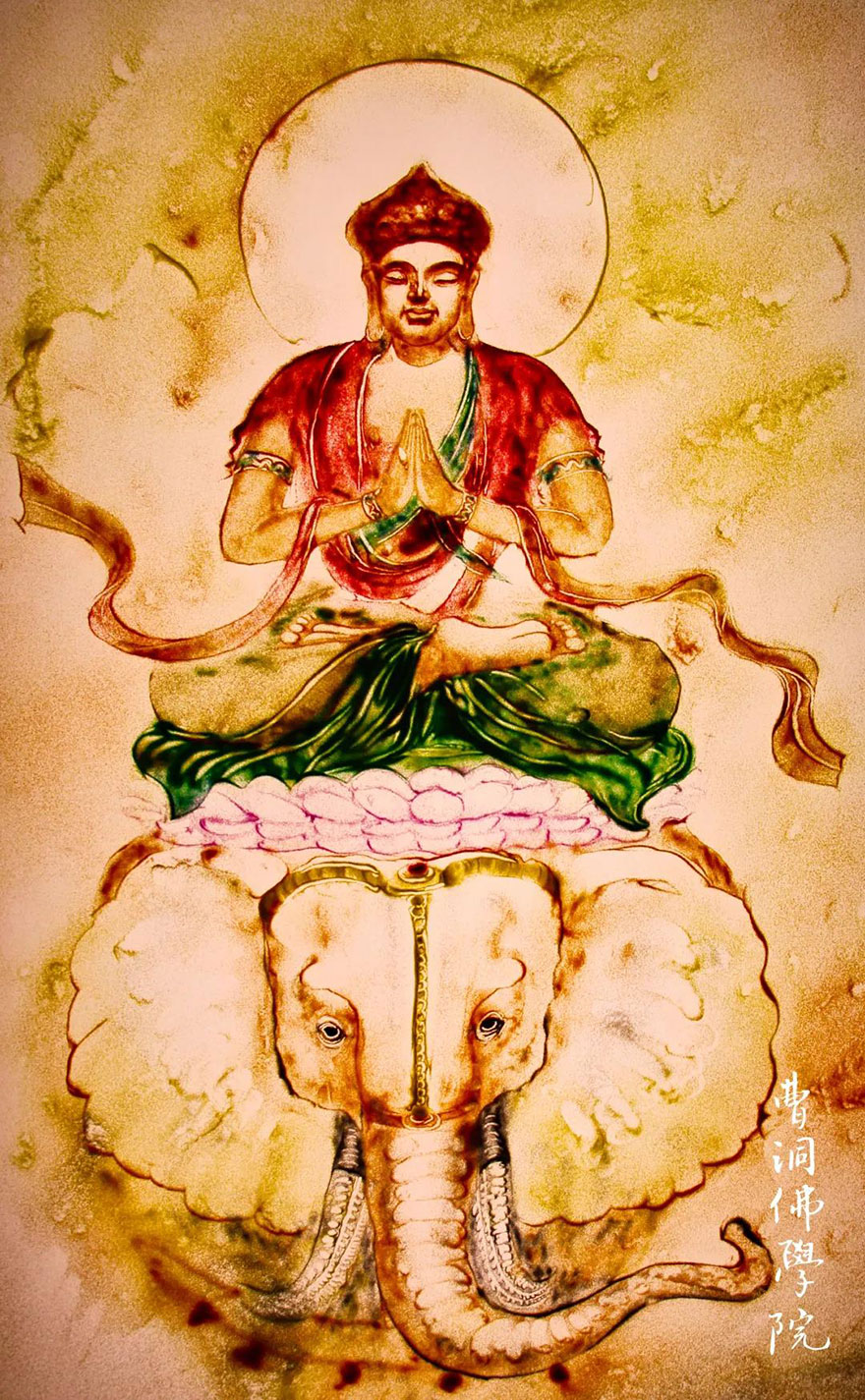 沙画-曹洞佛学院举办沙画课：看沙画如何挥洒大千世界