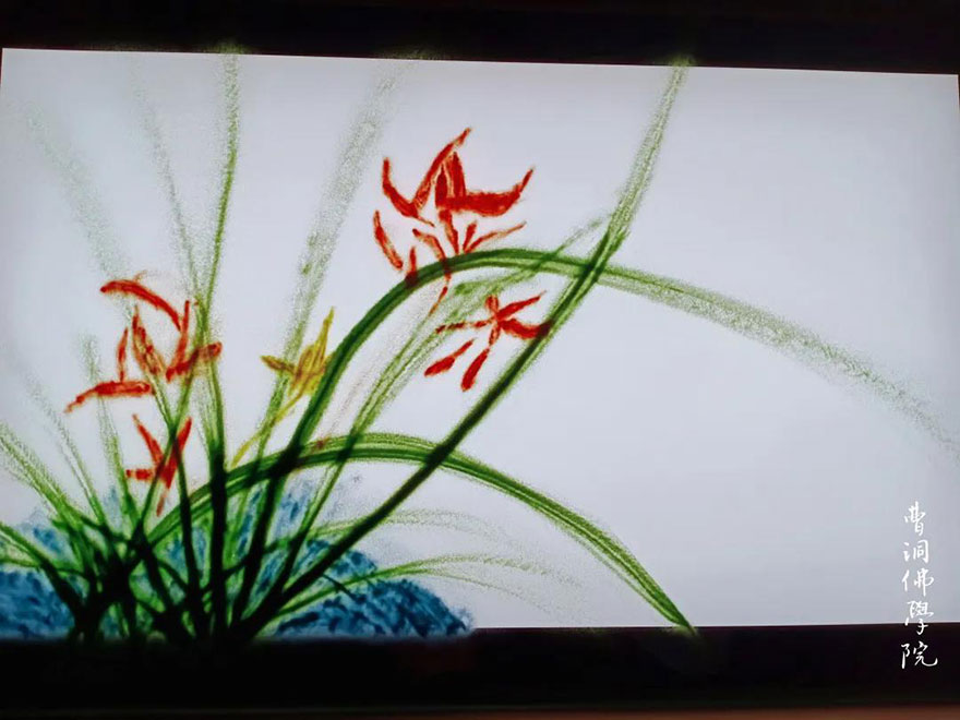沙画-曹洞佛学院举办沙画课：看沙画如何挥洒大千世界