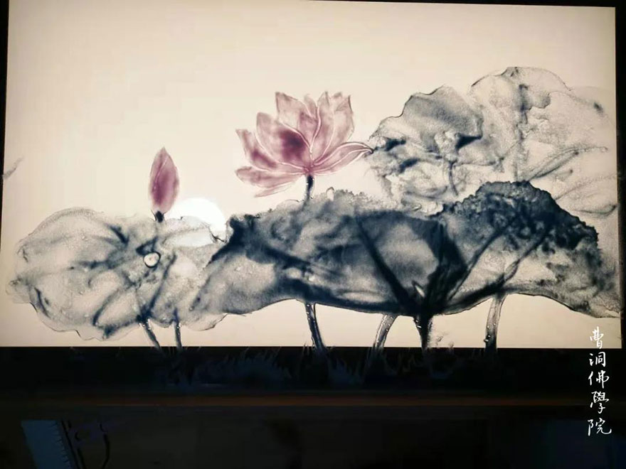 沙画-曹洞佛学院举办沙画课：看沙画如何挥洒大千世界