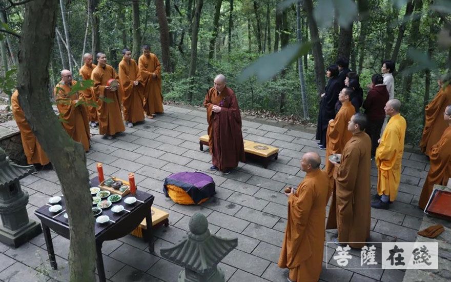 佛教-安吉北天目灵峰讲寺举行清明祭祖法会