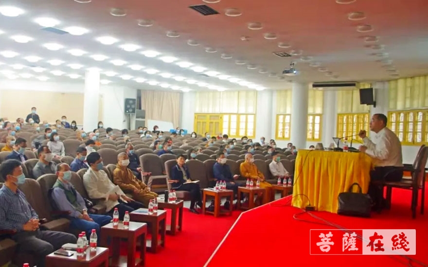 南普陀寺-厦门市民族宗教界学习中共党史专题讲座在南普陀寺举办