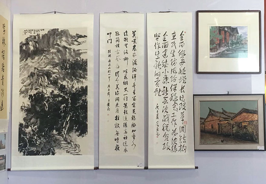 开元寺-助力世遗大会举办 百余件书画影作品在福州开元寺展出