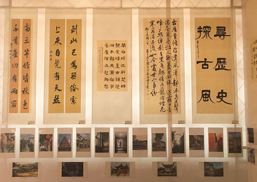 开元寺-助力世遗大会举办 百余件书画影作品在福州开元寺展出