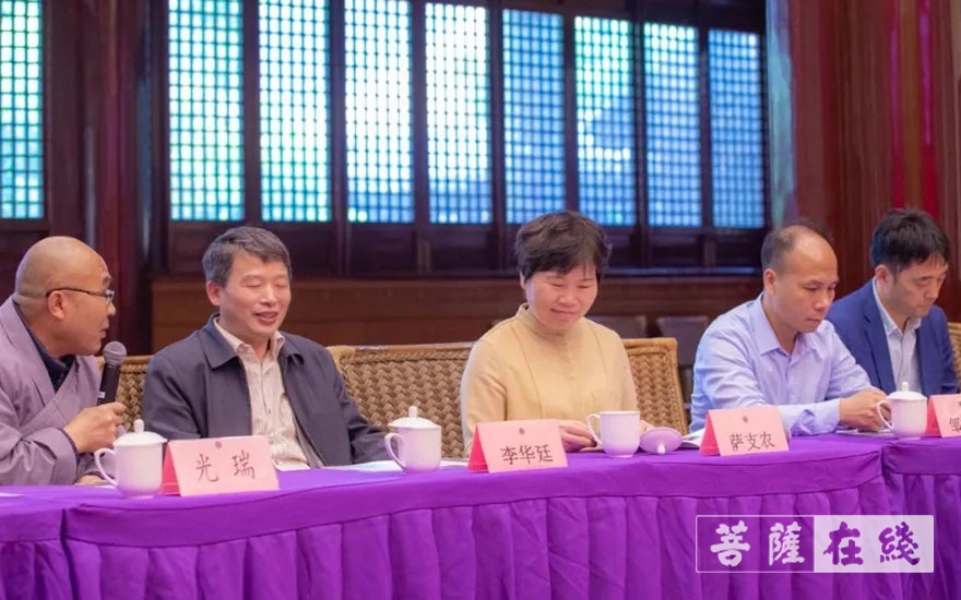 福建省民宗厅巡视员萨支农一行赴江苏佛学院寒山学院调研