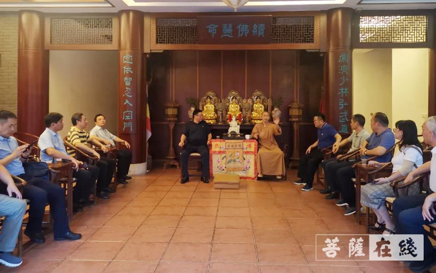 少林寺-海南省政协领导一行考察走访泉州少林寺