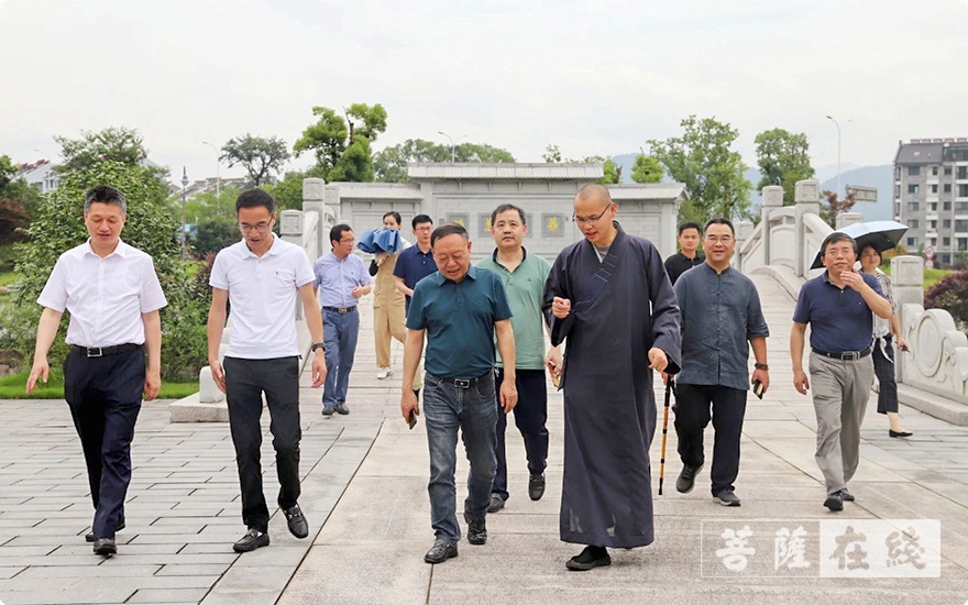 佛教-湖南省民宗委考察团前往浙江佛学院(总部)考察