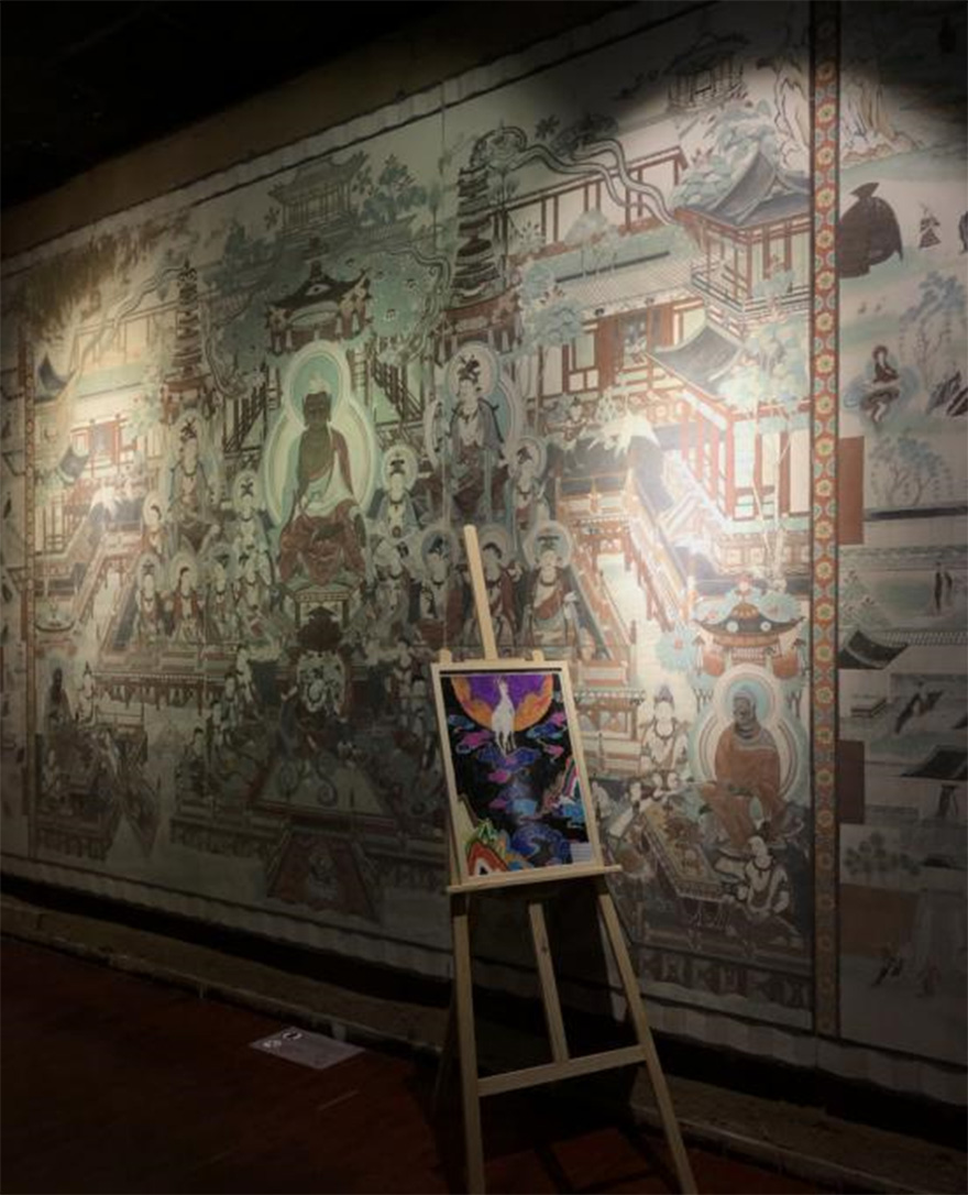 佛教-佛国春长——109岁乘清长老与104岁本乐长老敦煌画院禅墨联展开幕