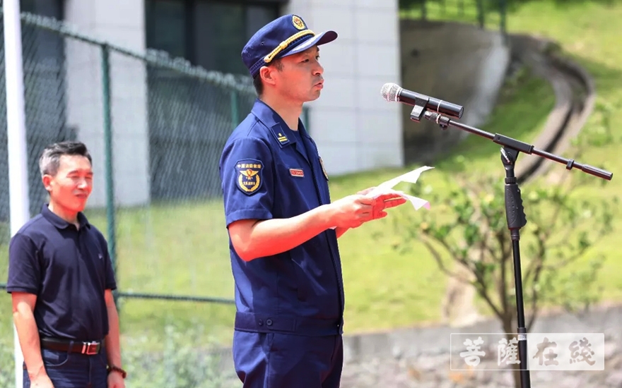 佛教-宁波市奉化区开展佛教场所消防知识培训暨首届消防技能运动会
