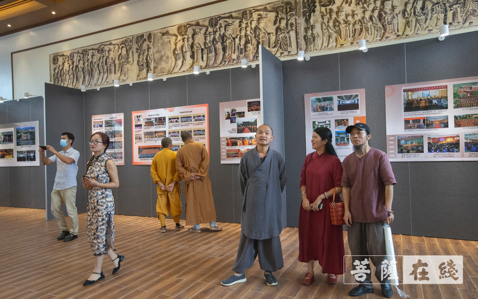 佛教-福安佛教协会举行庆建党百年暨成立四十周年红色文化书画影像展