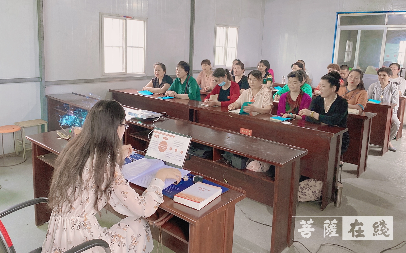 临泉-阜阳市临泉白云寺举行庆建党百年党史专题学习