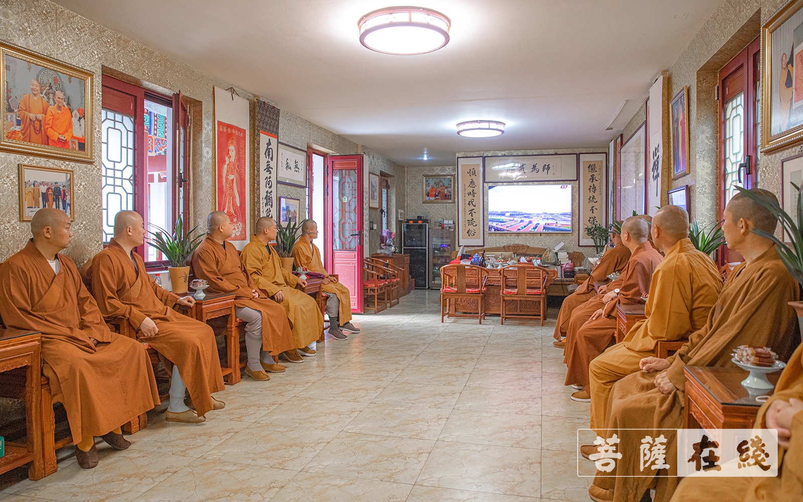 佛教-辉煌百年 筑梦中华——胶州慈云寺举行庆祝建党100周年升旗仪式