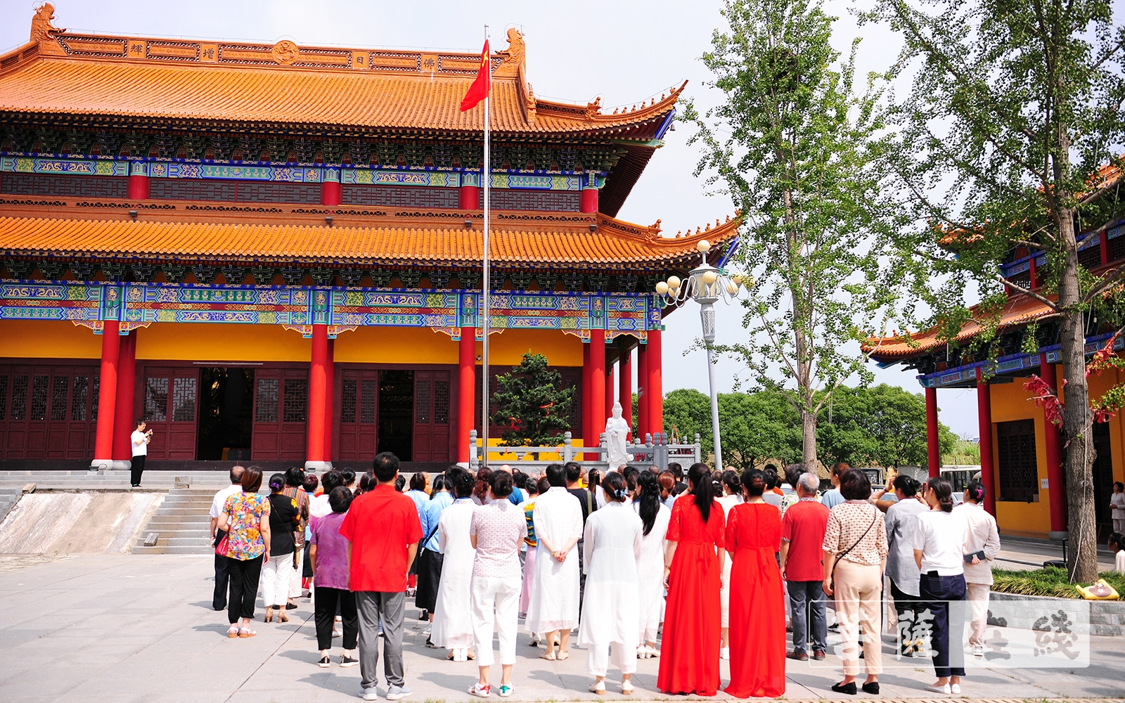 佛教-常州市金坛区佛教协会举办庆祝建党百年活动