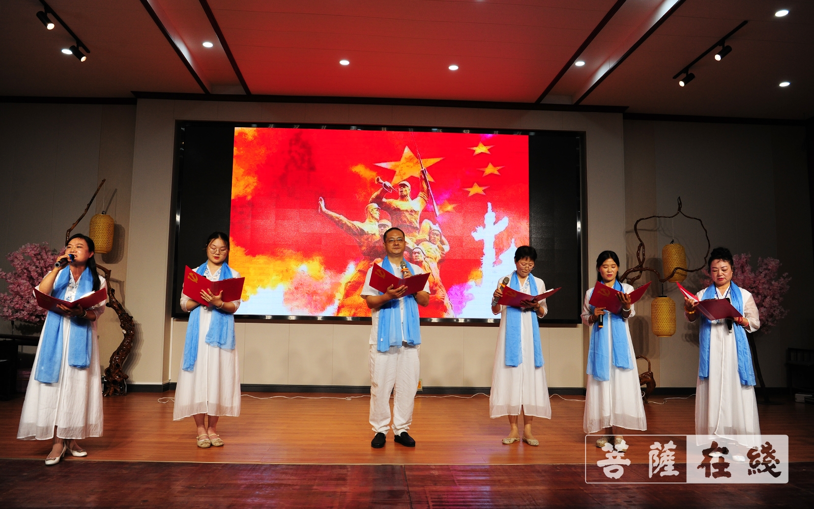 佛教-常州市金坛区佛教协会举办庆祝建党百年活动