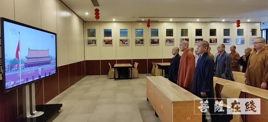 中国共产党-百年风华，倾情祝福——寿圣寺举行庆祝中国共产党成立100周年升旗仪式