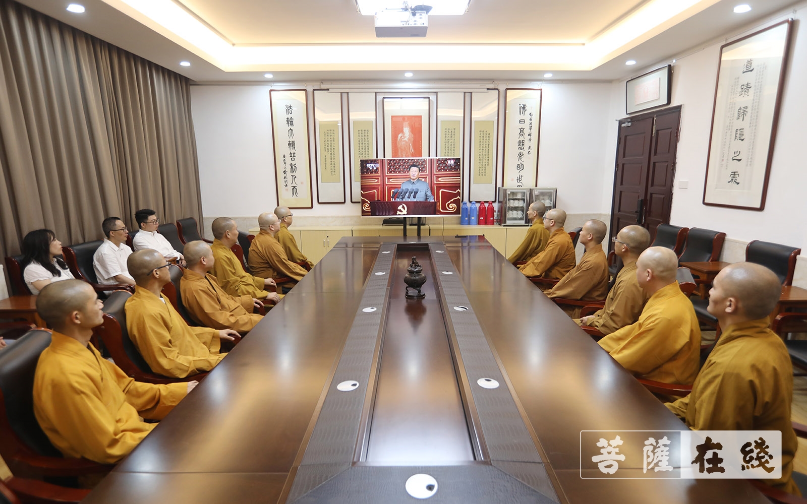 法华寺-湖州法华寺举行庆祝中国共产党100周年活动