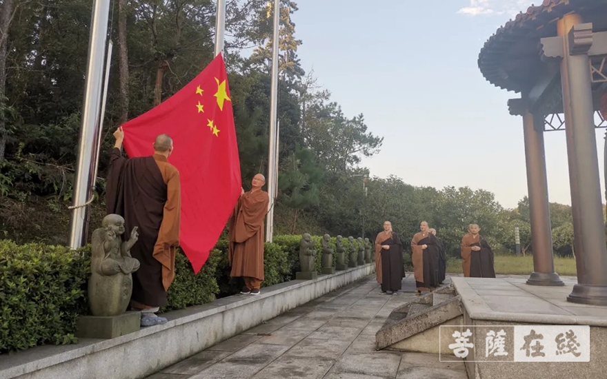 绍兴-绍兴会稽山龙华寺举行庆祝中国共产党成立100周年活动