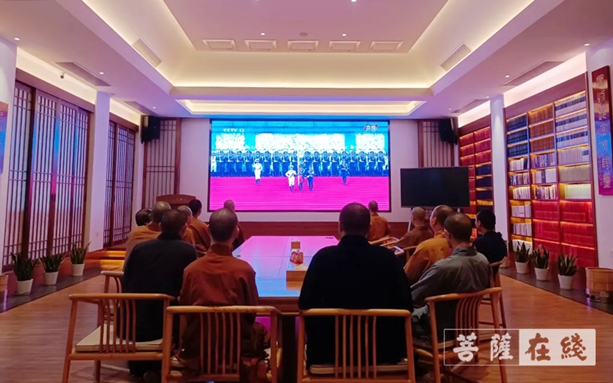 绍兴-绍兴会稽山龙华寺举行庆祝中国共产党成立100周年活动