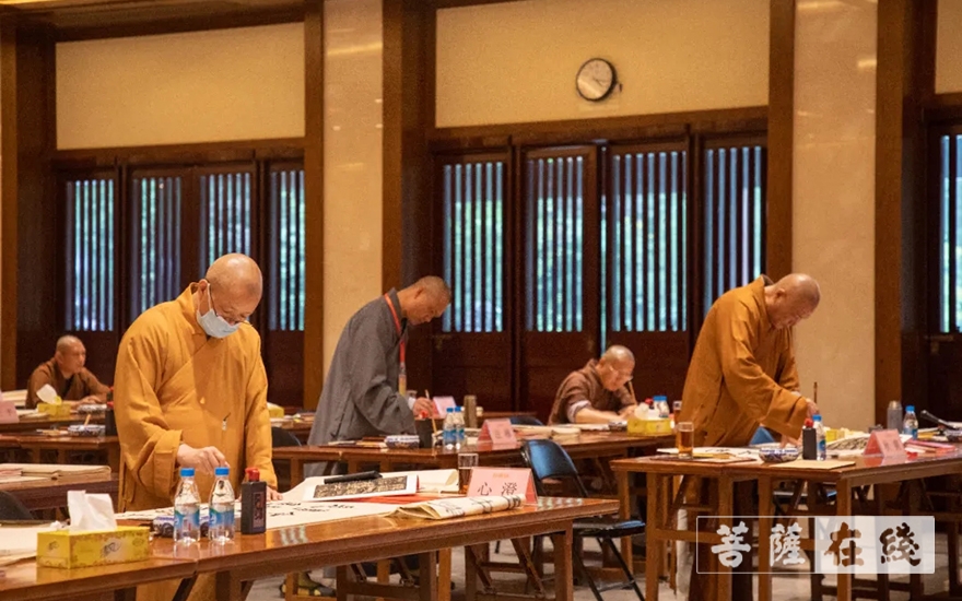 佛教-江苏省缘源书画院2021年第二期书画艺术研修班在苏州寒山寺开班