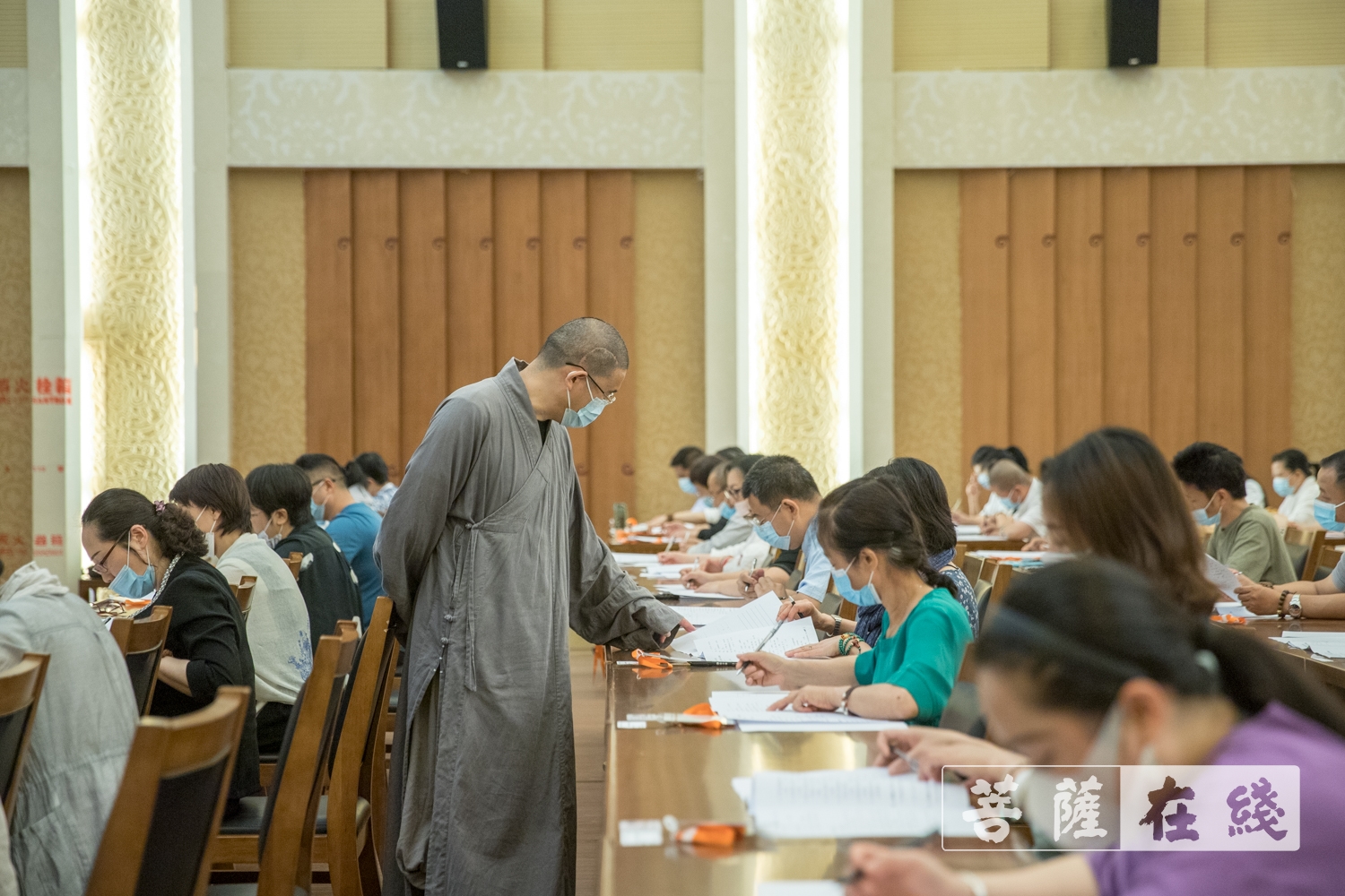 摄影-中国佛学院普陀山学院2021年第五期居士教育招生考试圆满