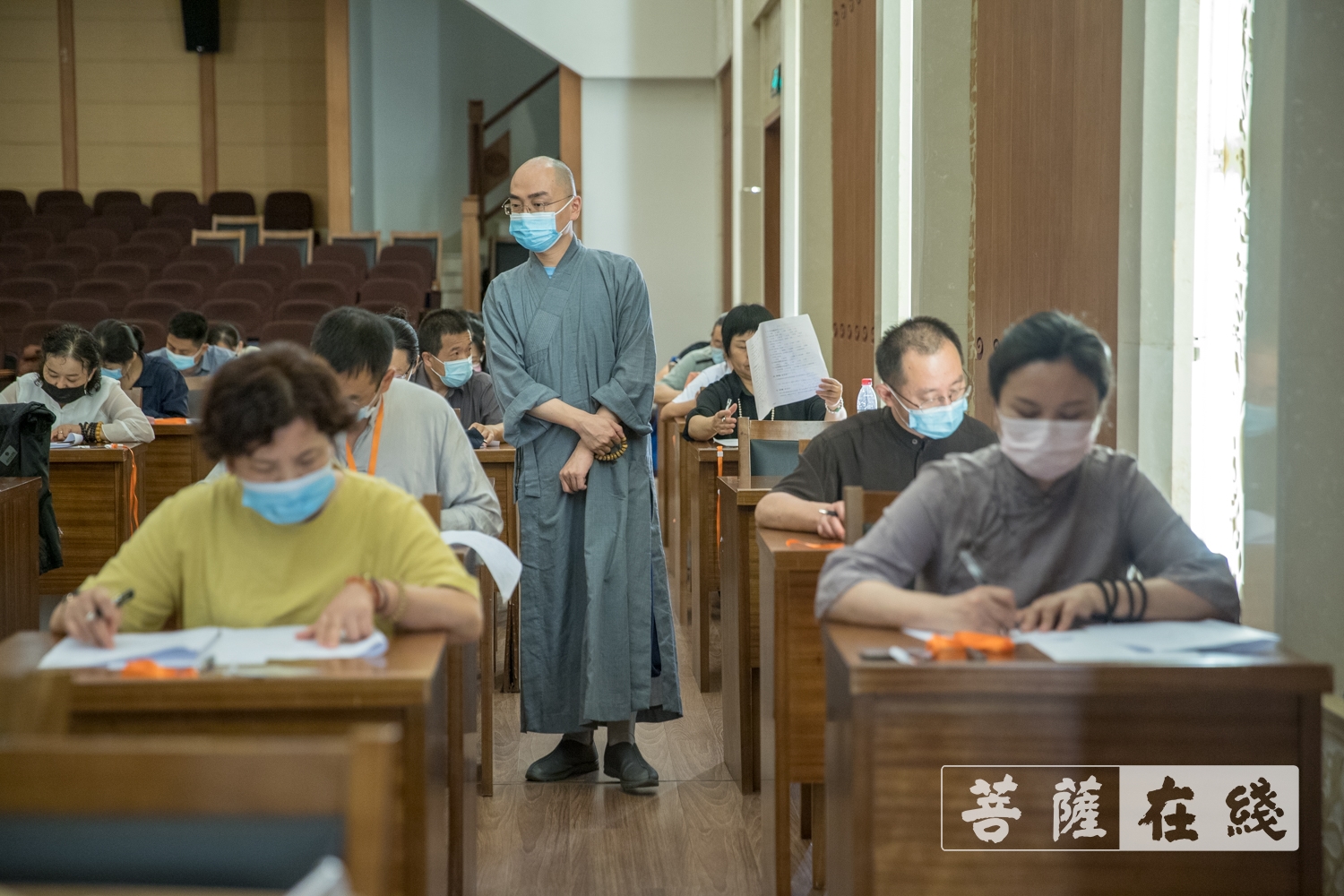 摄影-中国佛学院普陀山学院2021年第五期居士教育招生考试圆满