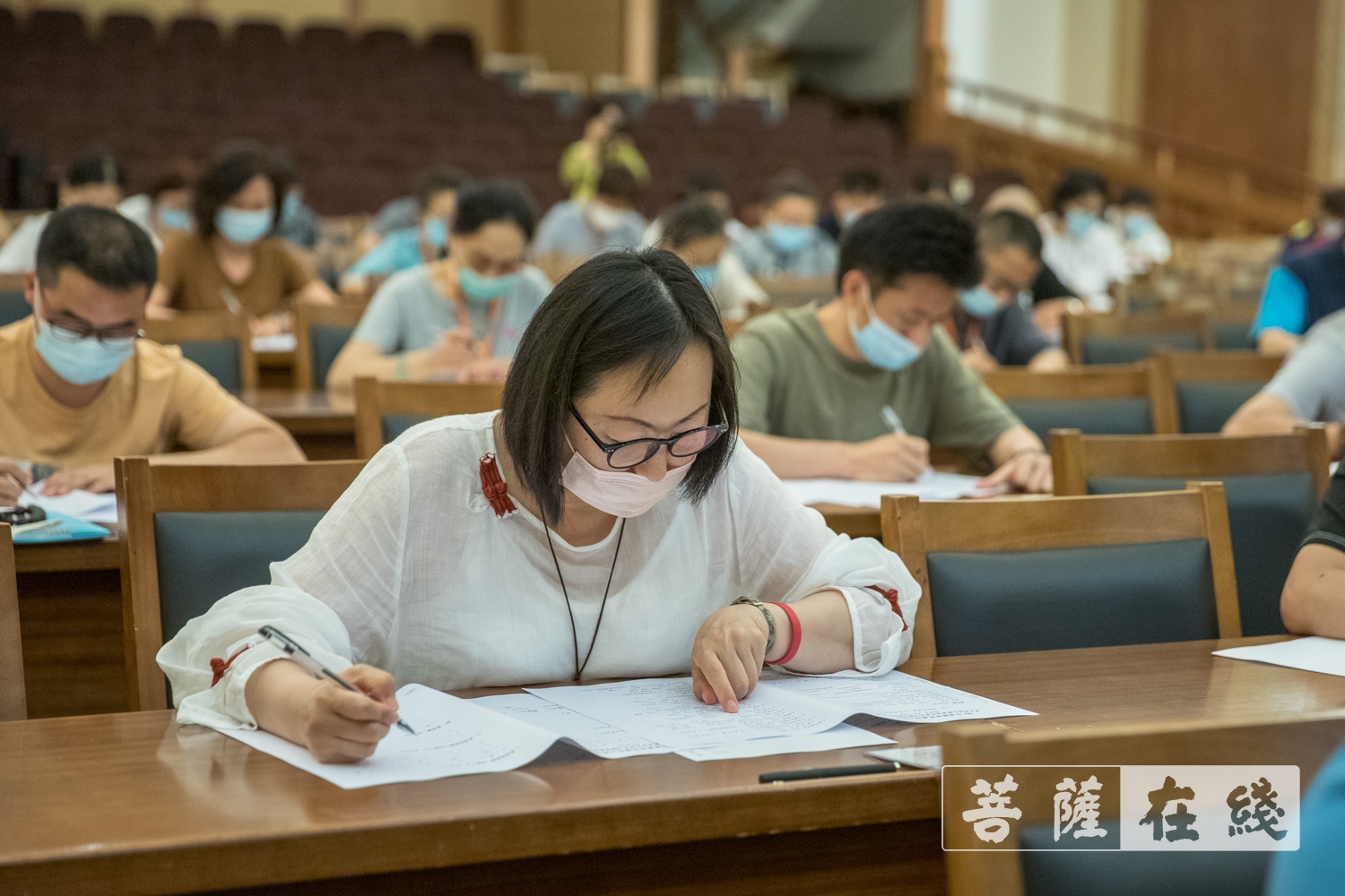 摄影-中国佛学院普陀山学院2021年第五期居士教育招生考试圆满