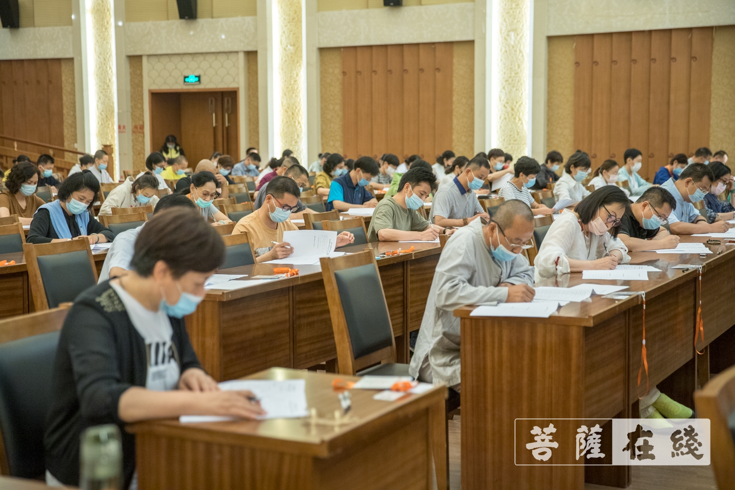 摄影-中国佛学院普陀山学院2021年第五期居士教育招生考试圆满