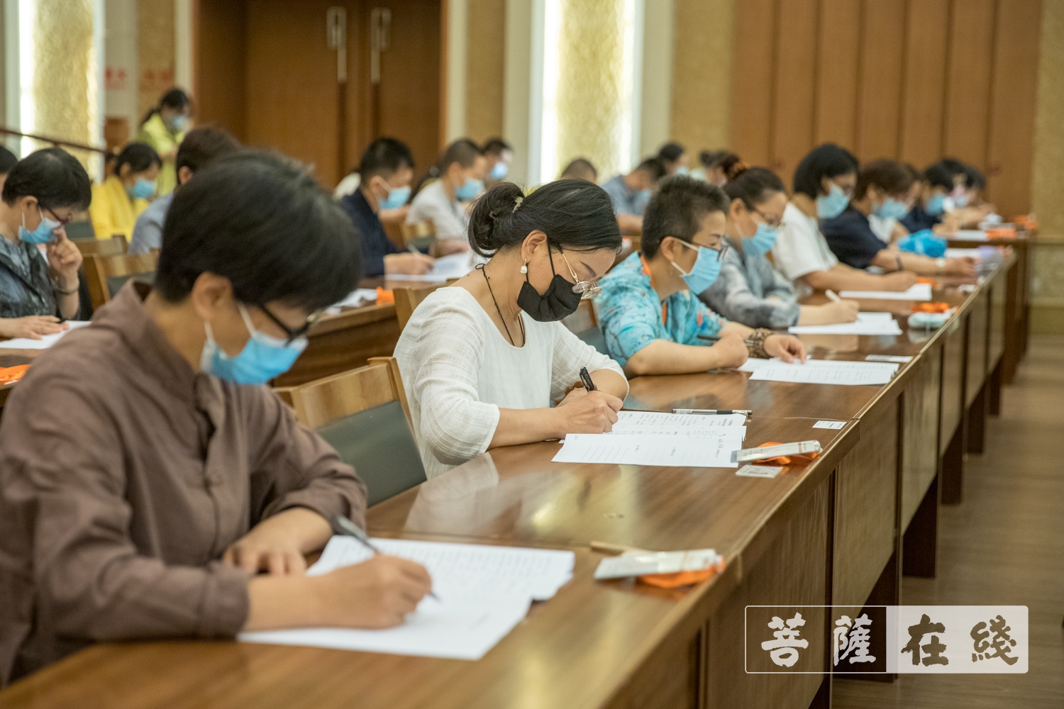 摄影-中国佛学院普陀山学院2021年第五期居士教育招生考试圆满