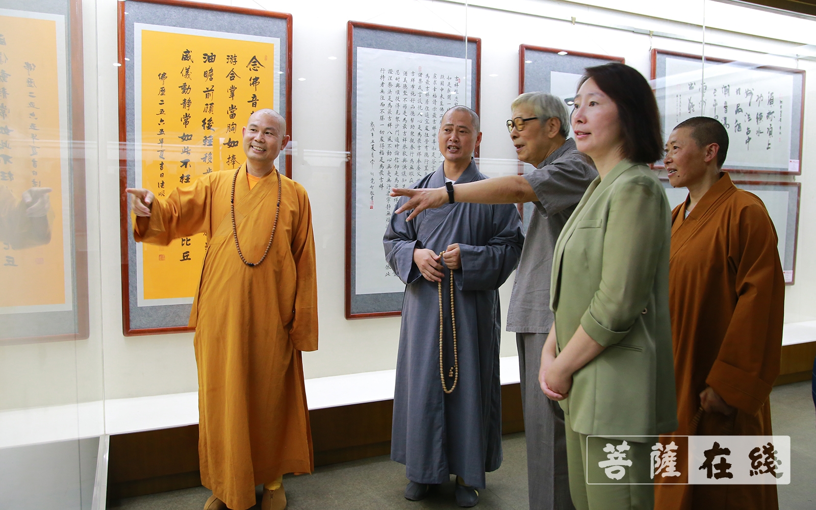 佛教-“翰墨柔情 感念党恩”常州市金坛区佛教界举办庆建党百年书画展
